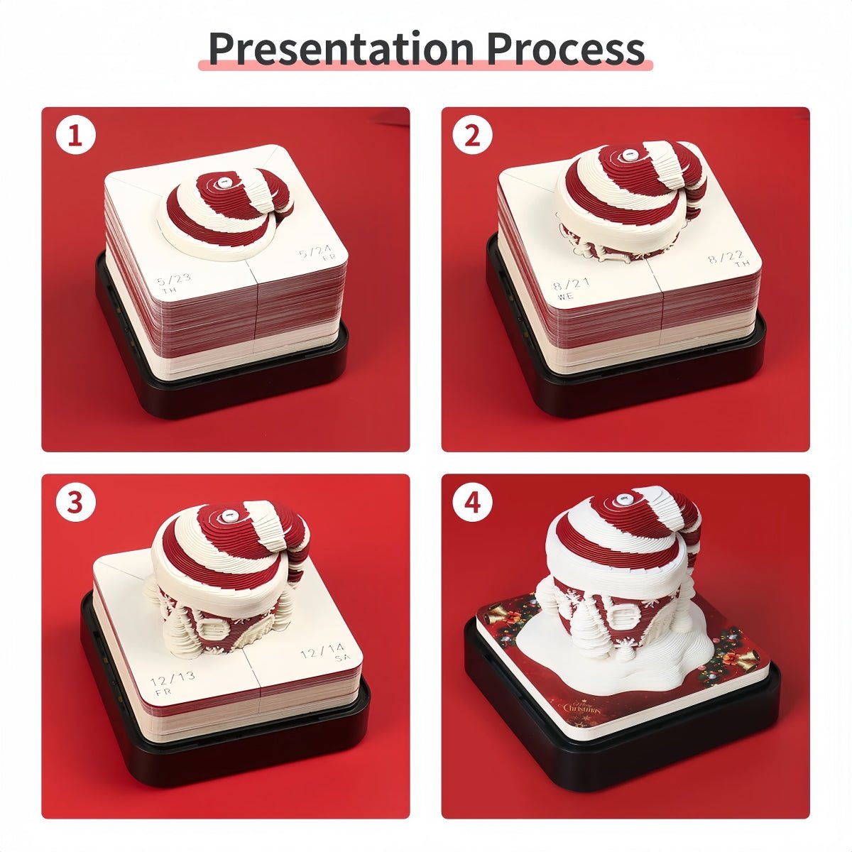 3D Calendar 2026 - Christmas Hat