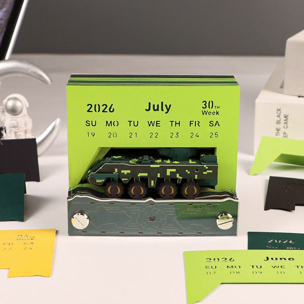 3D-Kalender 2026 – Gepanzerte Fahrzeuge