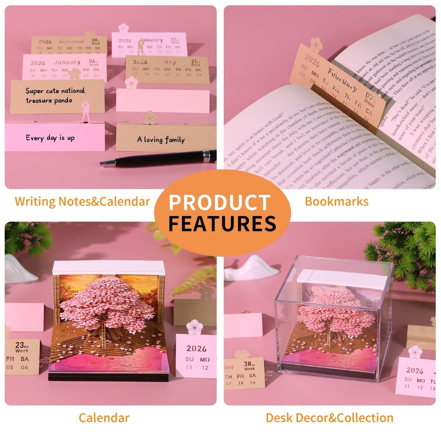 3D-Kalender 2026 – Träumender Baum