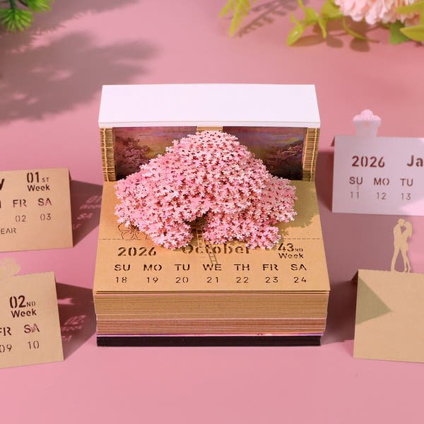 3D-Kalender 2026 – Träumender Baum