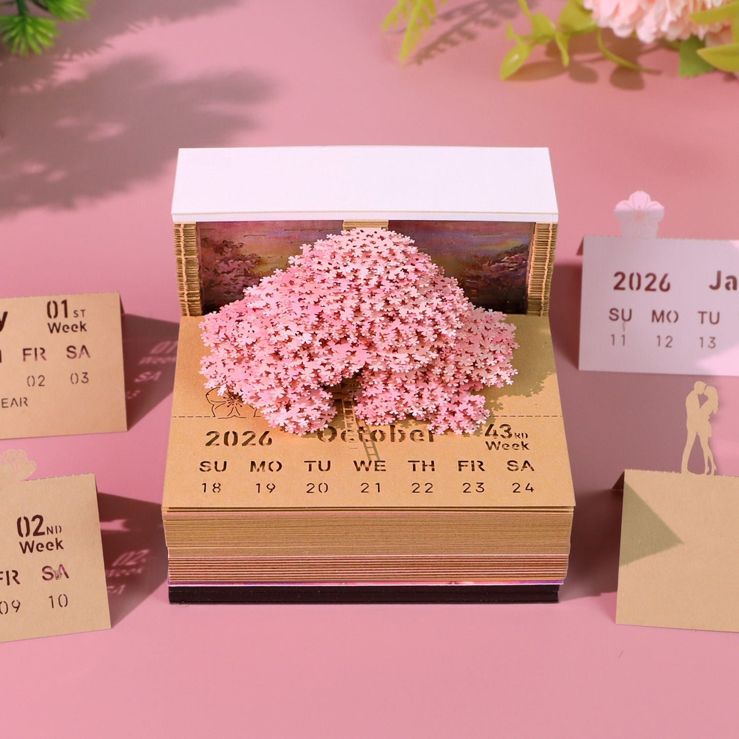 3D-Kalender 2026 – Träumender Baum