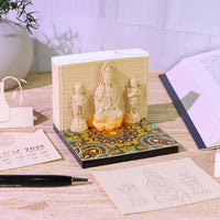 3D Calendar 2026 - Guanyin