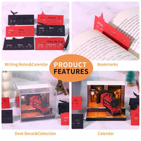 3D-Kalender 2026 – Magischer Bahnsteigzug