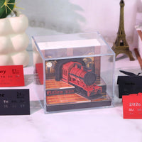 3D-Kalender 2026 – Magischer Bahnsteigzug