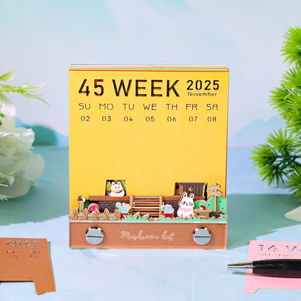 3D-Kalender 2026 - Pilzhütte