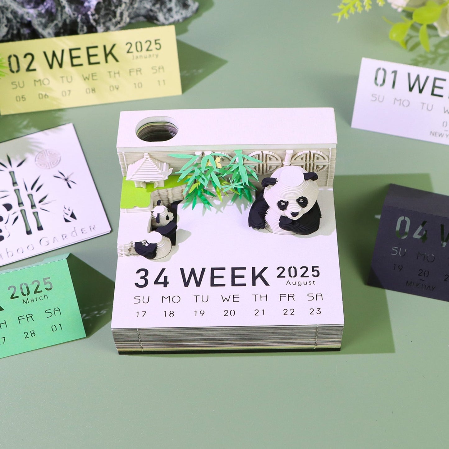 3D Calendar 2026 - Panda G