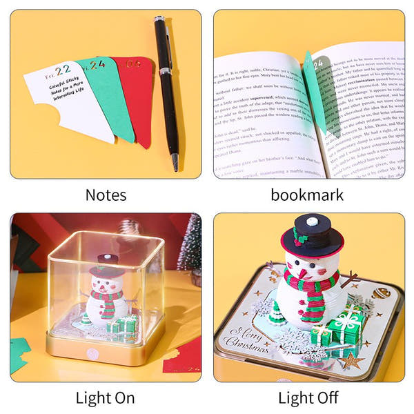 3D Calendar 2026 - Snowman