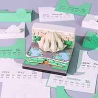 3D Calendar 2026 - The Lotus Temple