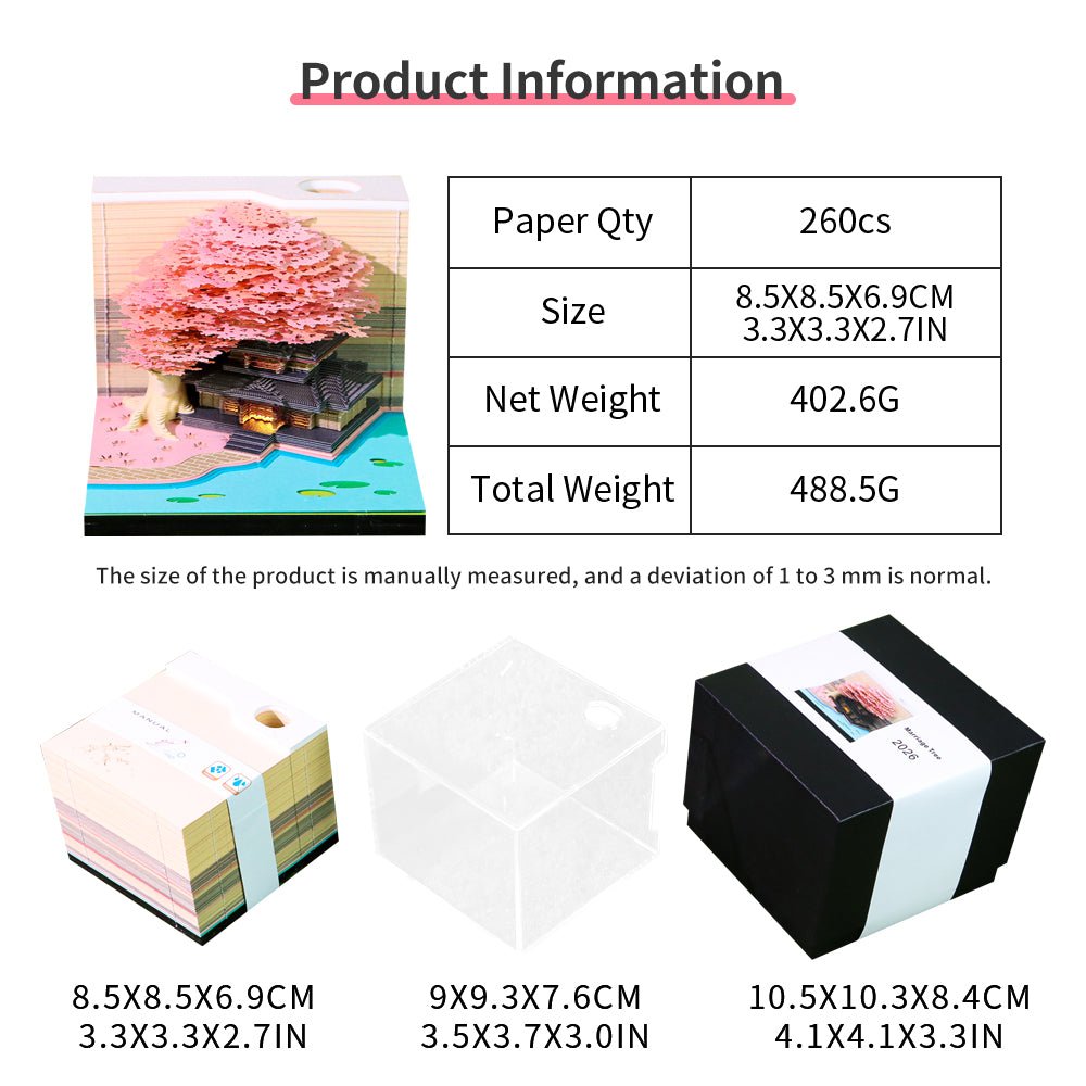 3D Calendar 2026 - Tree House B