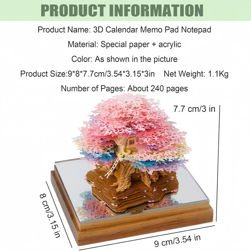 3D Calendar 2026 - Tree House E