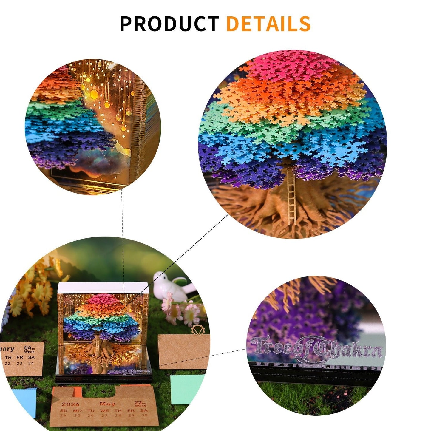 3D-Kalender 2026 – Chakra-Baum