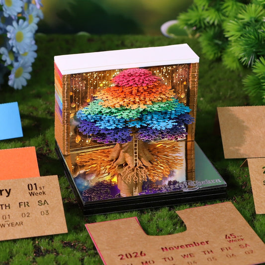 3D Calendar 2026 - Tree of Chakra