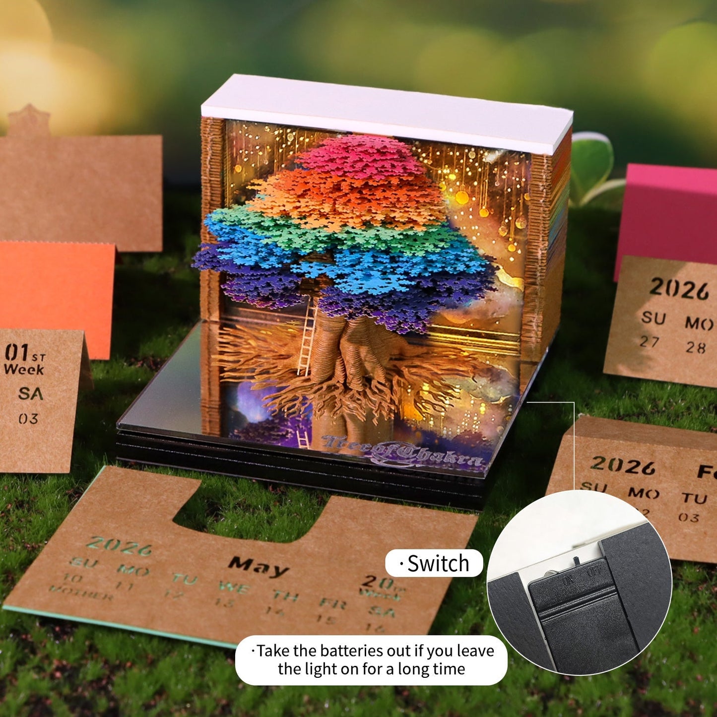 3D-Kalender 2026 – Chakra-Baum