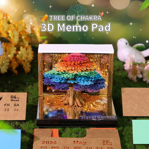 3D-Kalender 2026 – Chakra-Baum