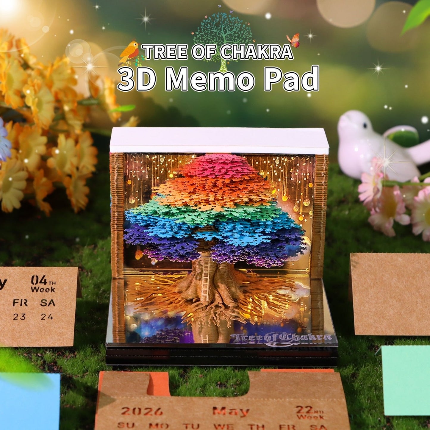 3D-Kalender 2026 – Chakra-Baum