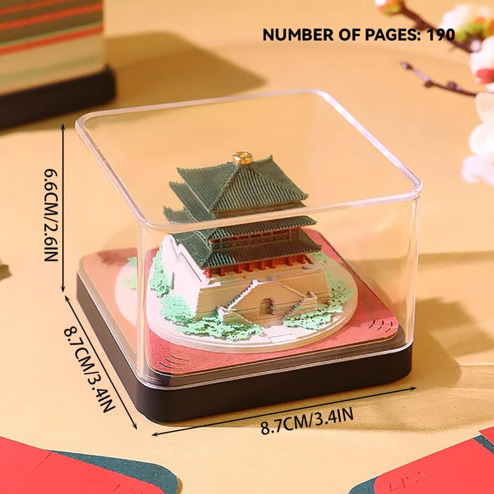 3D Calendar 2026 - Clock Tower