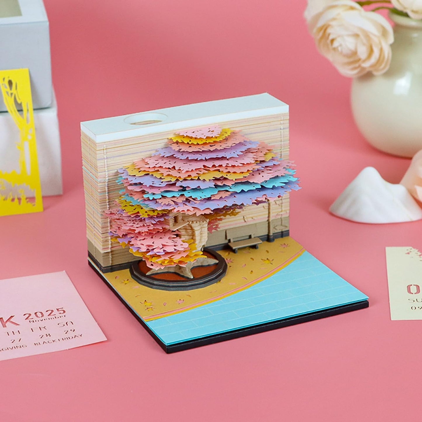 3D Calendar 2026 - Four Seasons Tree