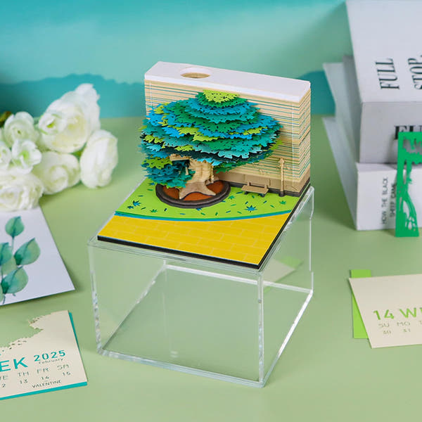 3D Calendar 2026 - Four Seasons Tree