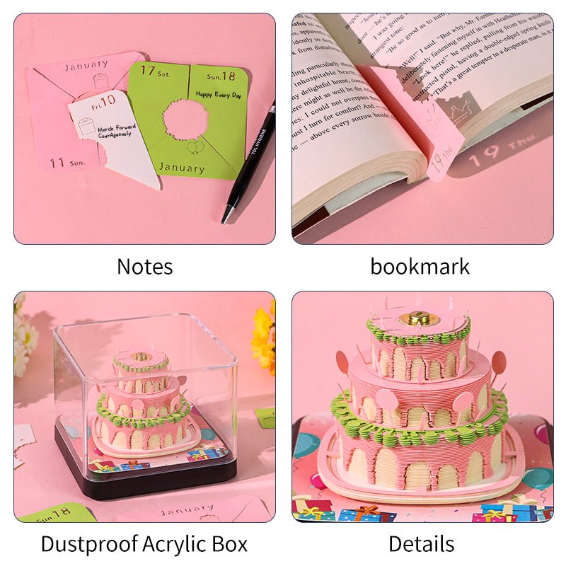 3D Calendar 2026 - Happy Birthday