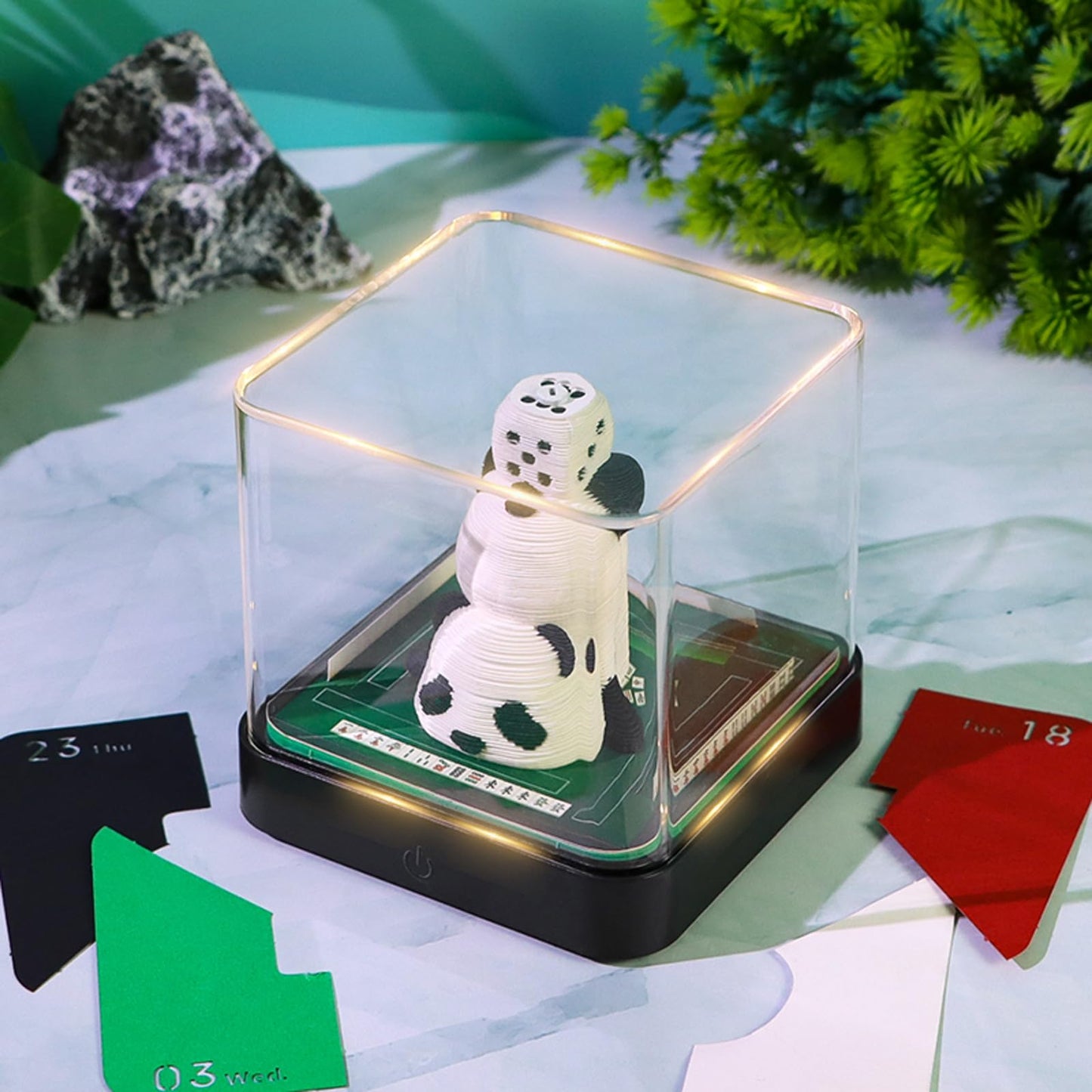 3D-Kalender 2026 - Mahjong Panda