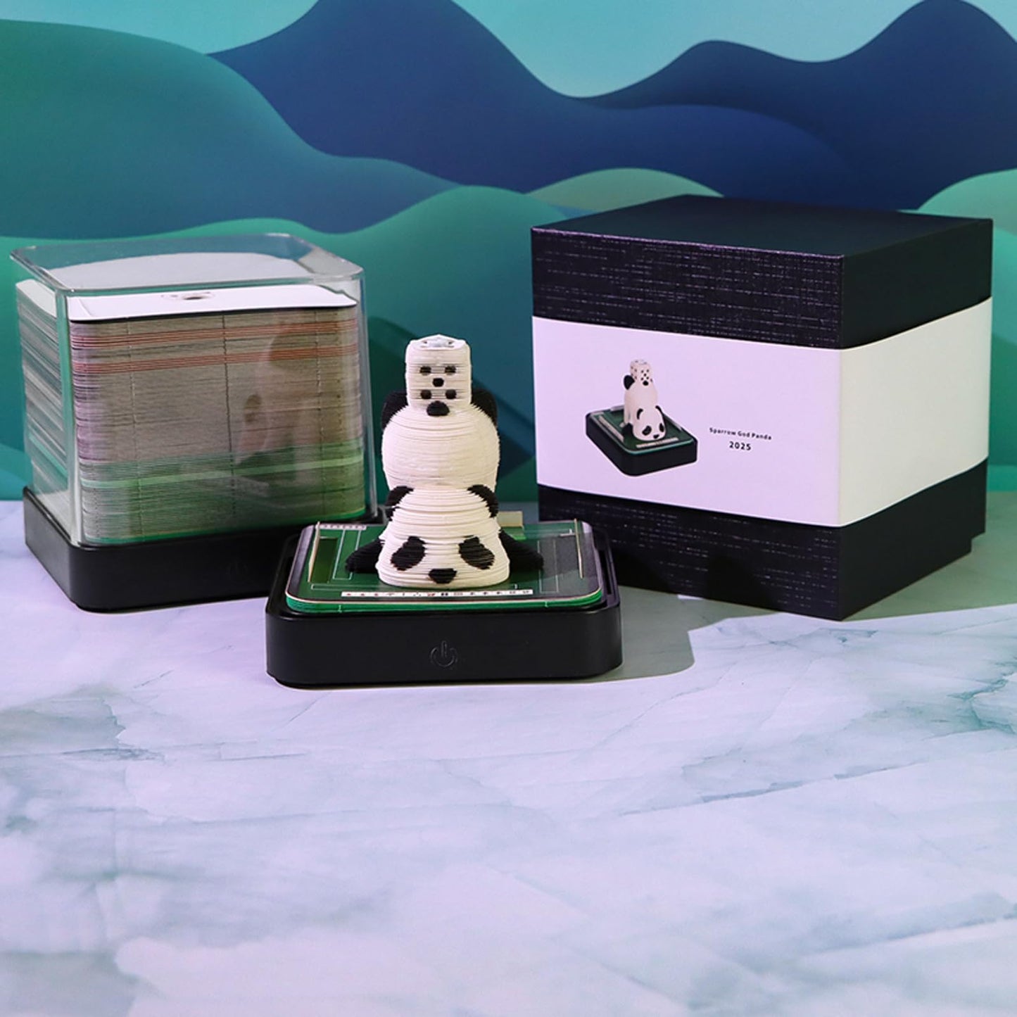 3D-Kalender 2026 - Mahjong Panda