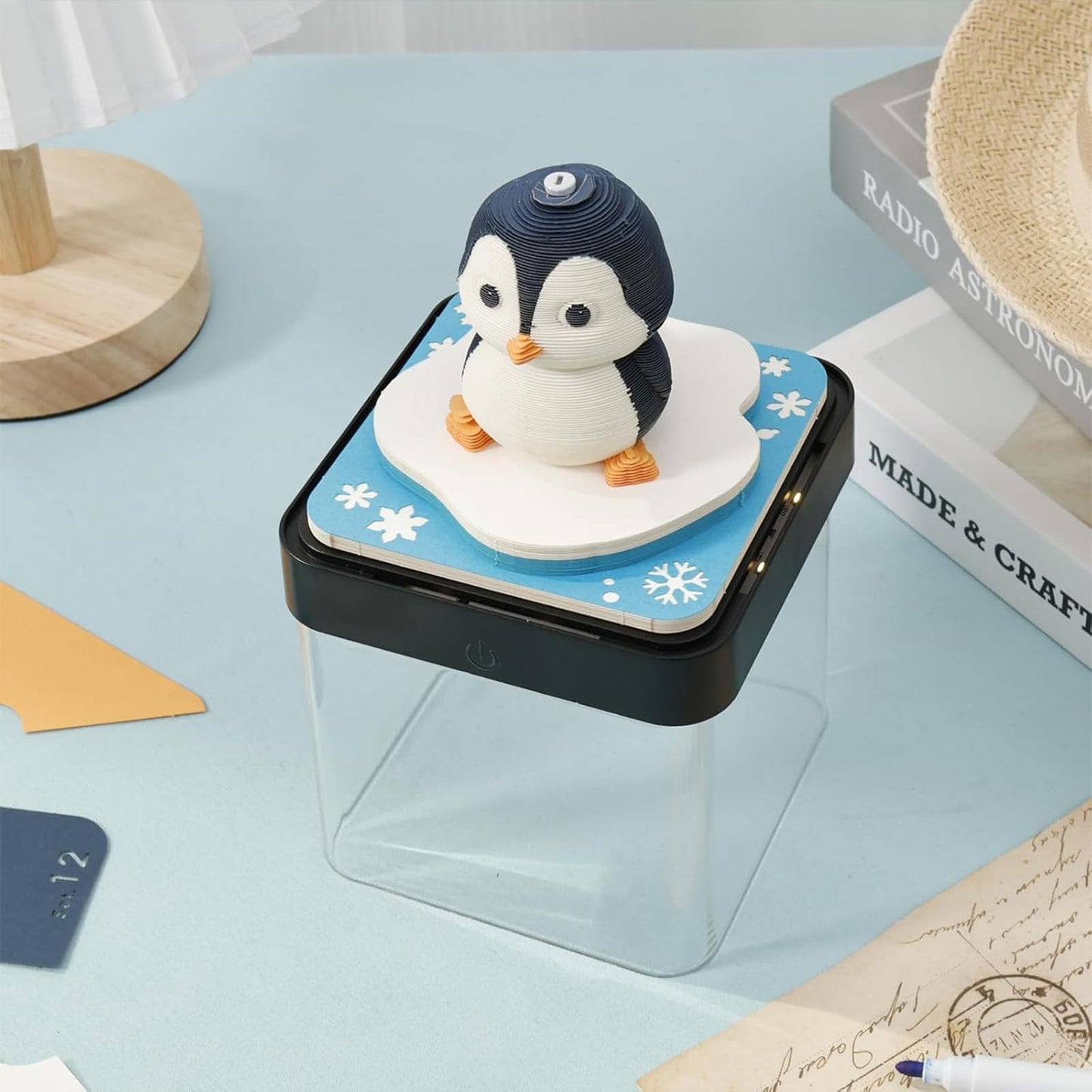 3D Calendar 2026 - Penguin