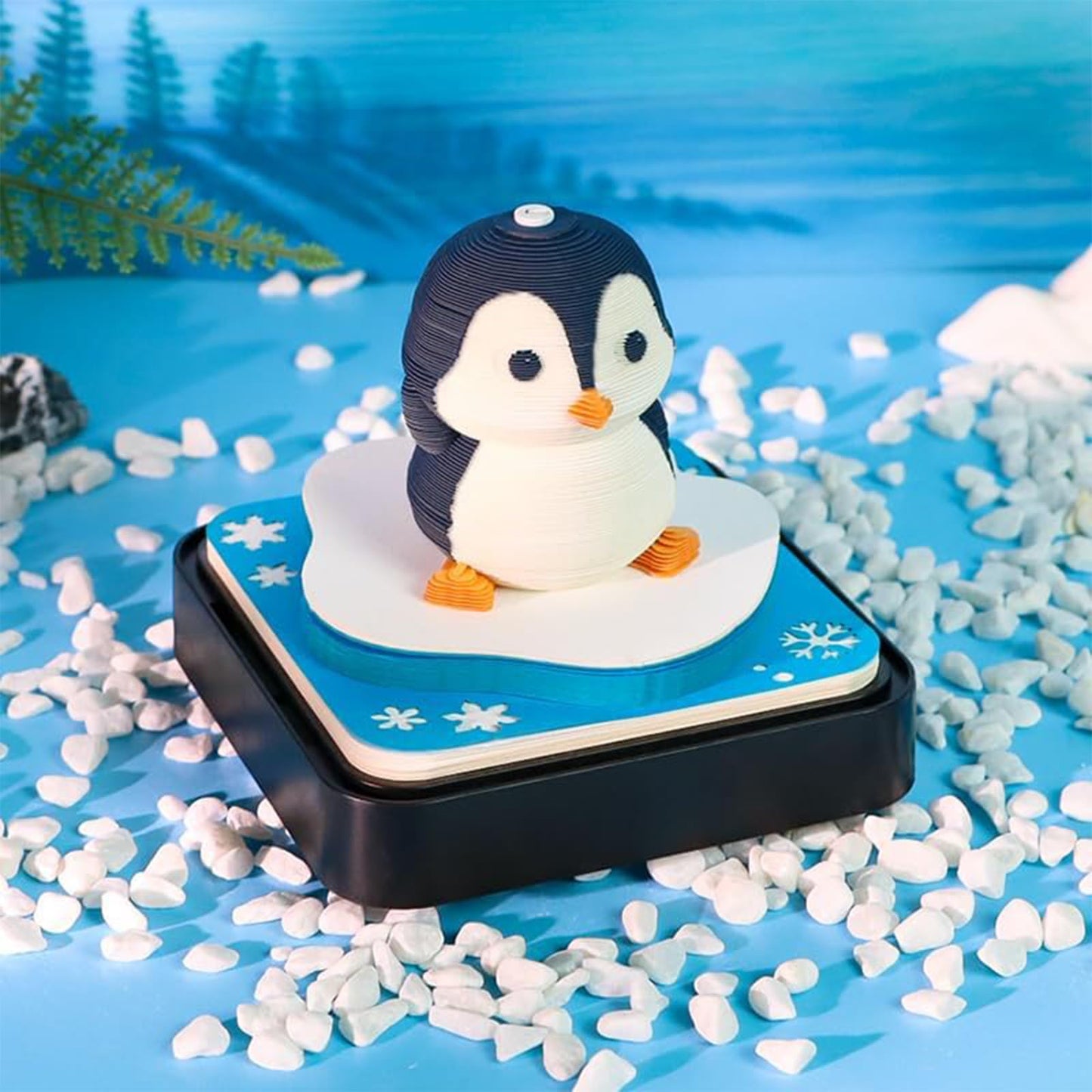 3D Calendar 2026 - Penguin