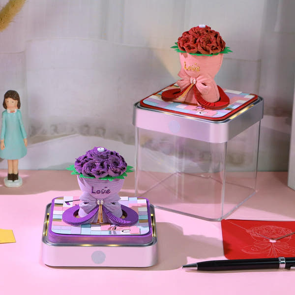 3D Calendar 2026 - Roses