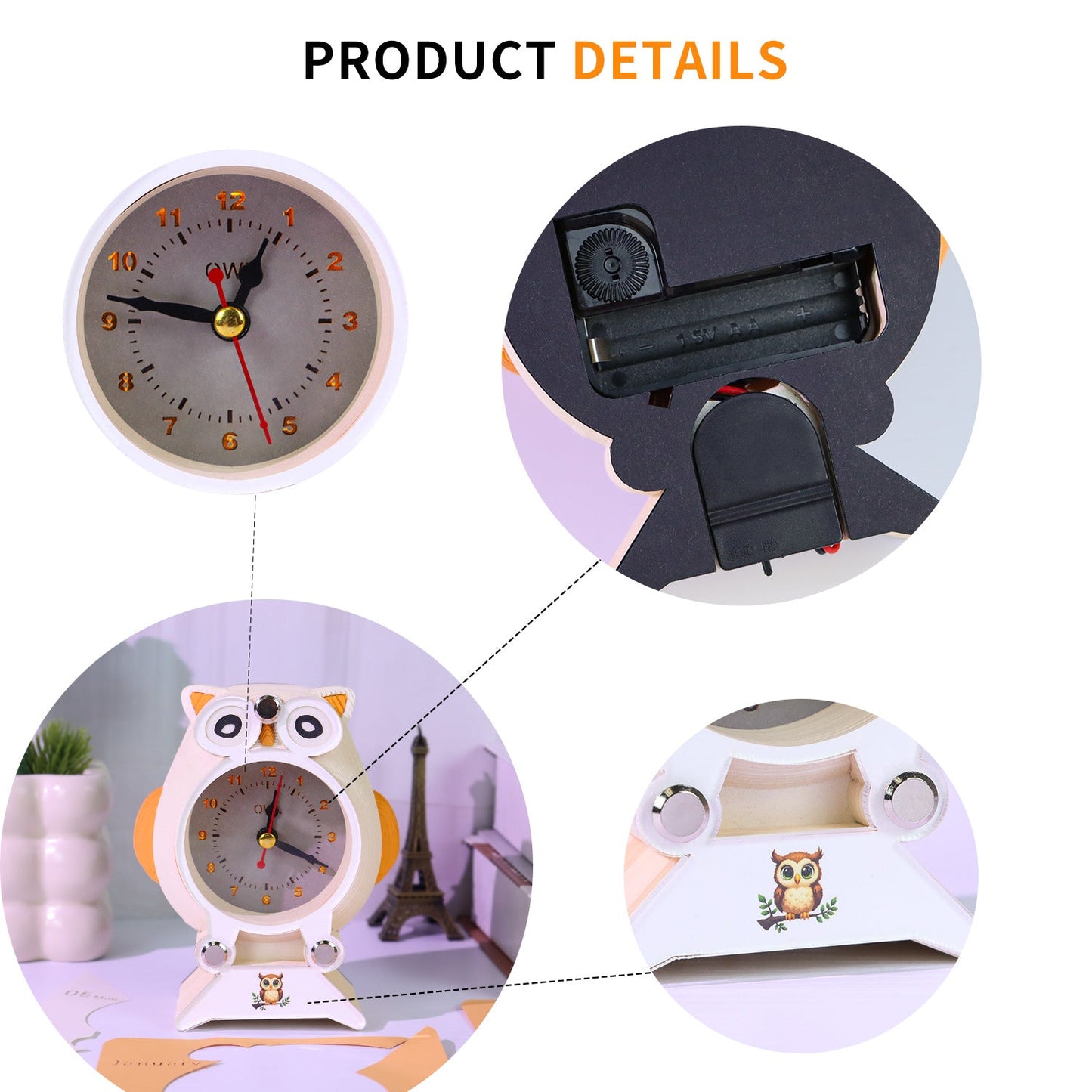 3D-Kalender 2026 – Eulenuhr