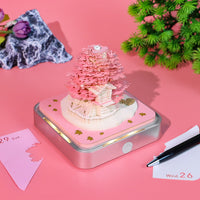 Rosa Baum (mit Licht) & Kalender 2026)