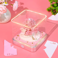 Rosa Baum (mit Licht) & Kalender 2026)